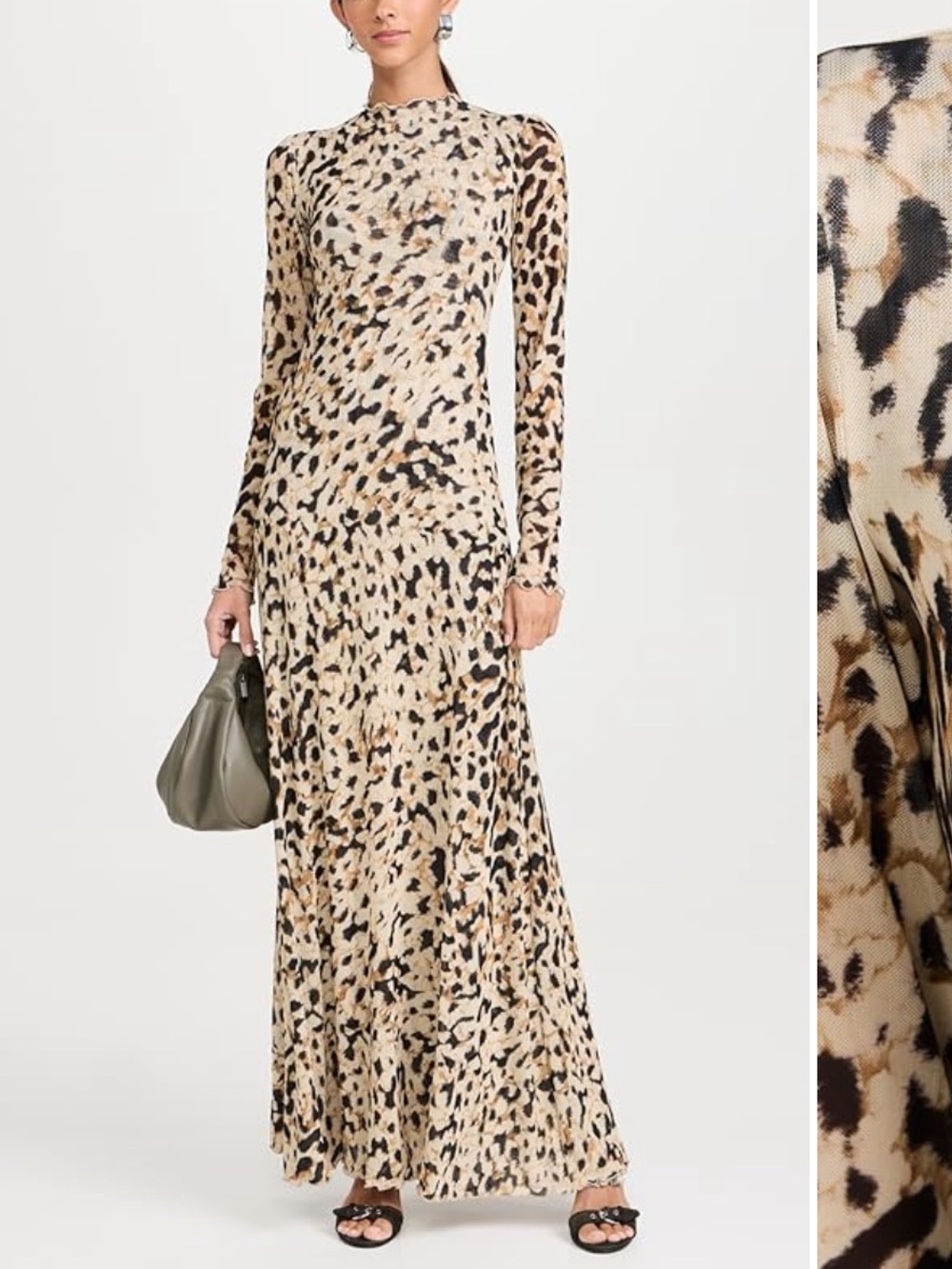 RESA - Lyon Maxi Dress - leopard - Sz M - Picture 4 of 7